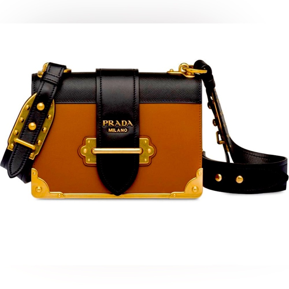 Leather Prada Cahier Bag
